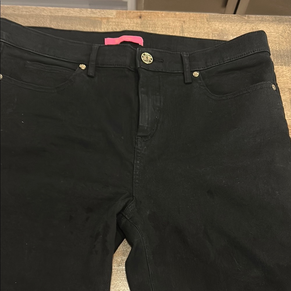 Lilly Pulitzer Black Skinny Jeans Classic Fit